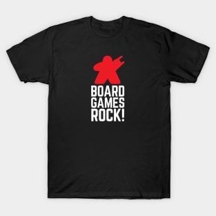 Board Games Rock Meeple T-Shirt